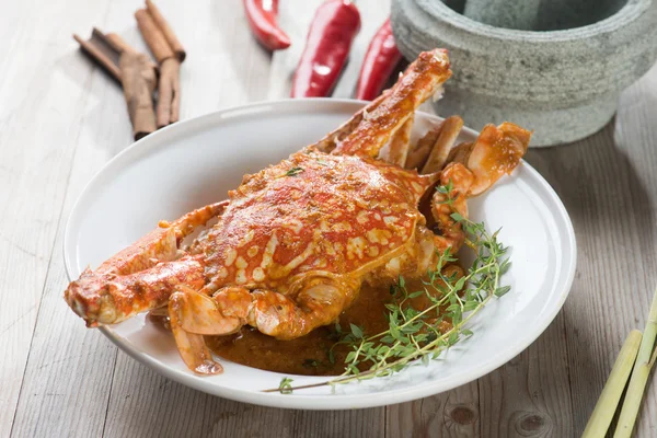 Chili krab Aziatische keuken — Stockfoto