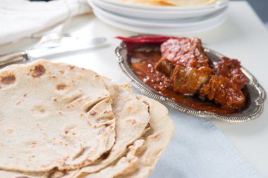 Çapati denilen Hint düz ekmek