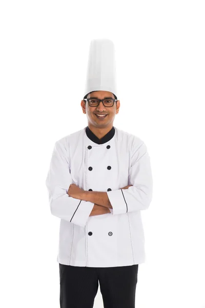 Indiase mannelijke chef-kok — Stockfoto