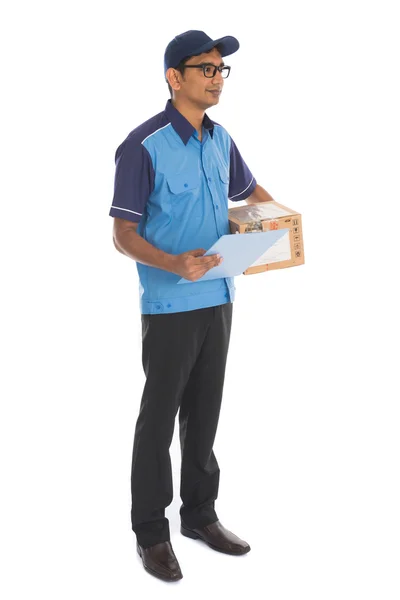 Indian delivery man — Stock Photo, Image