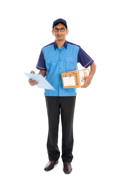 Indian delivery man — Stock Photo, Image