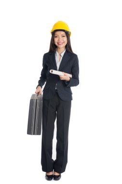 Asyalı kadın mühendis