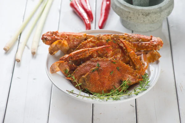 Chilli crabs malaysian cuisine — Stock Photo, Image