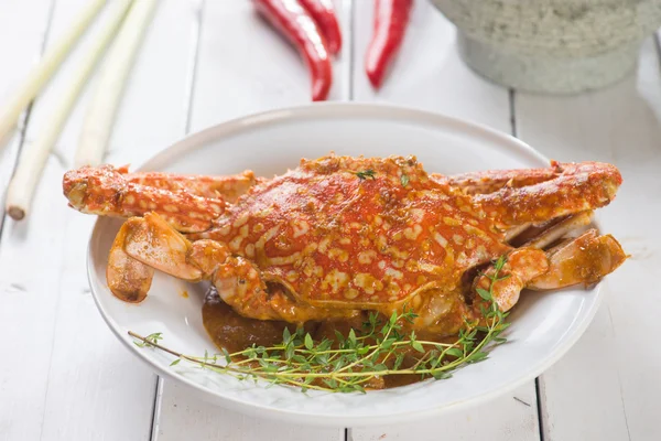 Piment crabe cuisine malaise — Photo