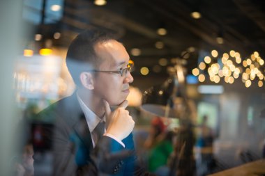 kahve ile Asya iş adamı