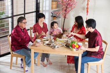 Çin yeni yılı yemek - aile