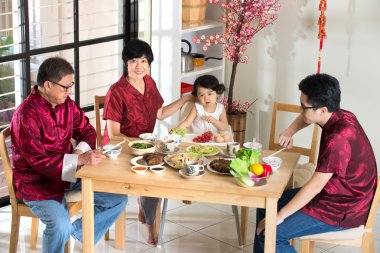 Çin yeni yılı yemek - aile