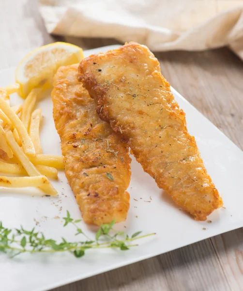 Englisch Fish and Chips — Stockfoto