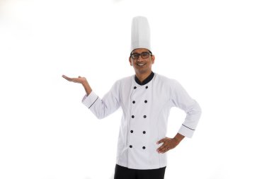 bir şey tanıtmak Hint erkek Şef
