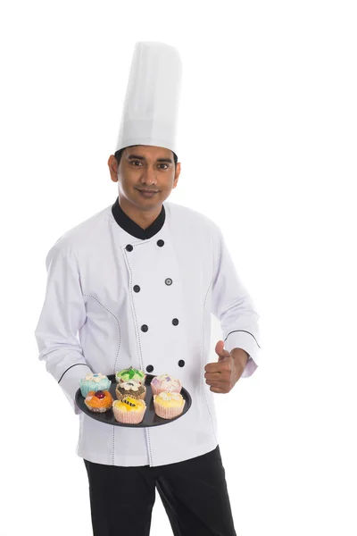 인도 남성 요리사 — 스톡 사진
