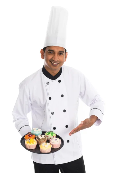 Індійська чоловічого шеф-кухаря — стокове фото