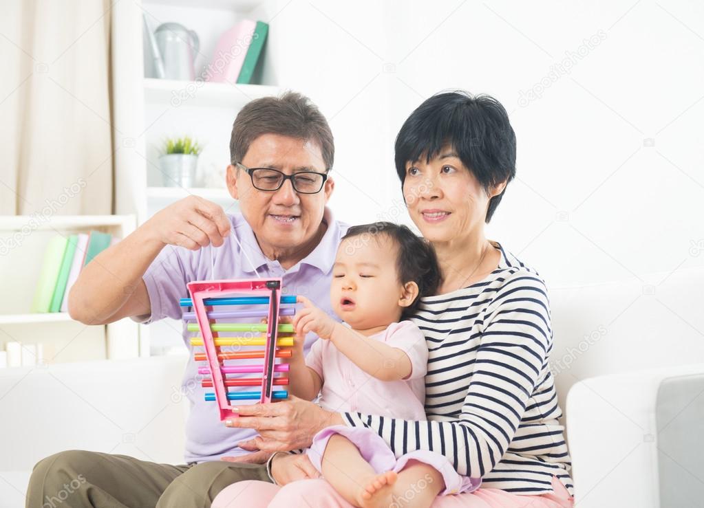 Asian grand parents
