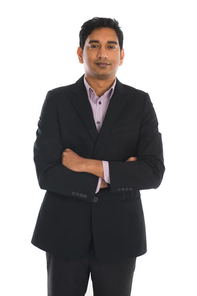 Indie muž s kabátem — Stock fotografie