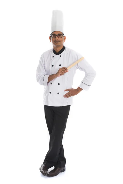 Indiase mannelijke chef-kok — Stockfoto