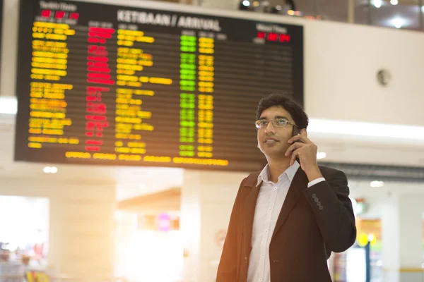 indian business man at airport