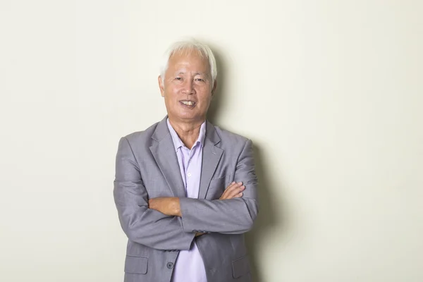 Asiatischer Senior Rüde — Stockfoto