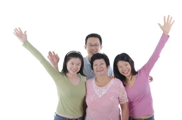 Healthy asian family — Stock Photo, Image