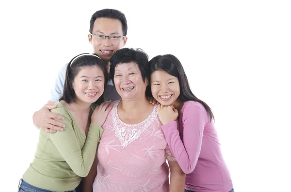 Frisk asiatiska familj — Stockfoto