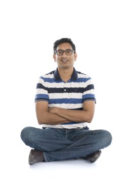 mutlu bir Hintli adam