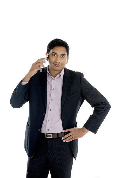 Indian business man on phone — Stock Photo, Image