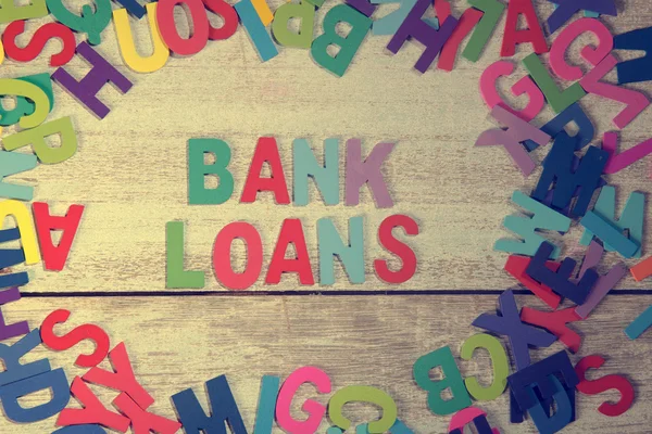 Prestiti bancari parola blocco — Foto Stock