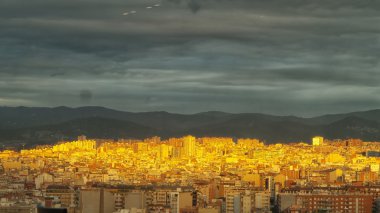 Viw Barselona şehir üzerinde