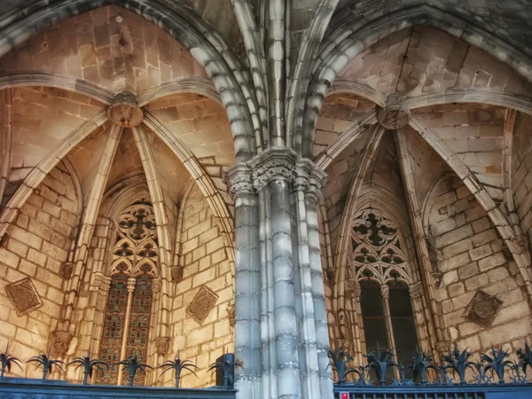 Gothic cathedral in Barcelona — Stock Photo, Image