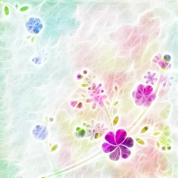 Abstrakte Aquarellblumen — Stockfoto