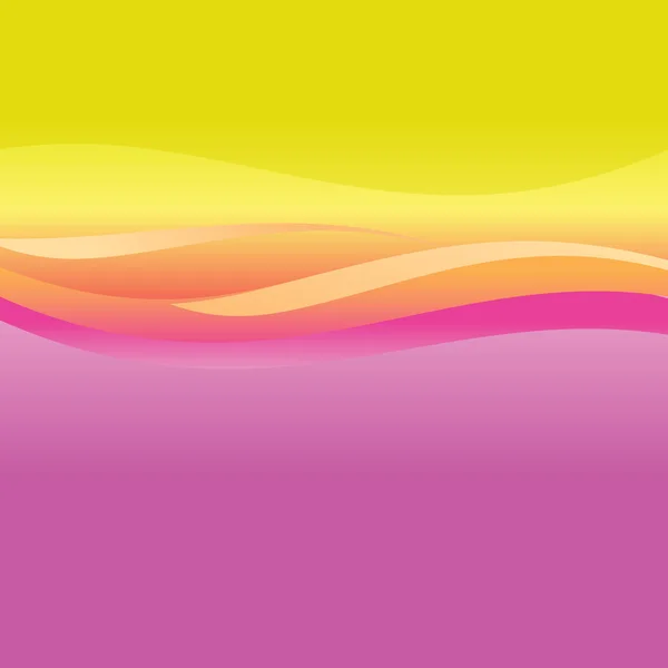 Růžové a oranžové abstraktní vektorová vlny — Stockový vektor