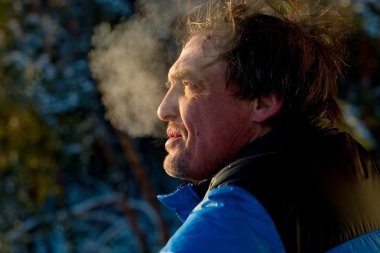 Middleaged adam portresi