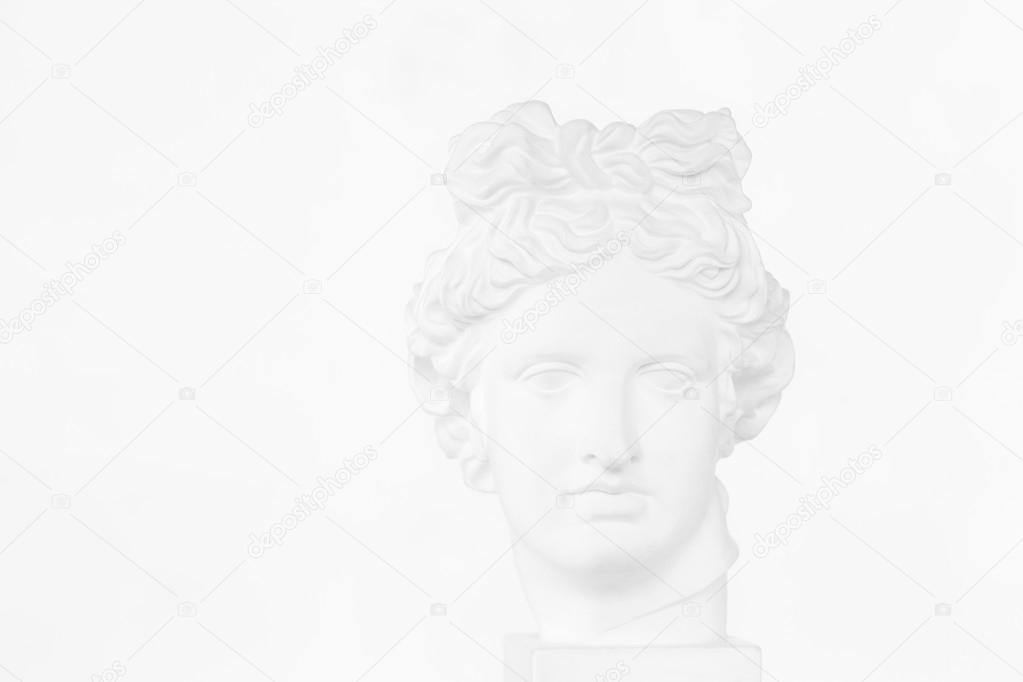 Gypsum head of Apollo Belvedere.