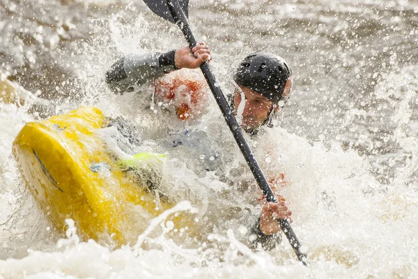 Kayaker's competition — Stock Photo, Image