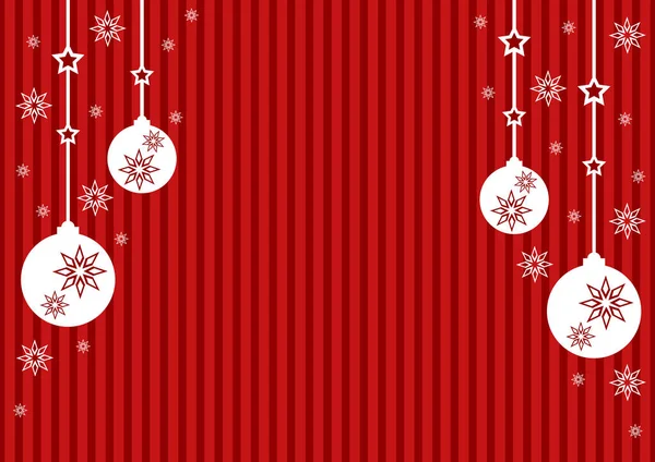 Fondo Navidad Con Decoraciones Copo Nieve — Vector de stock