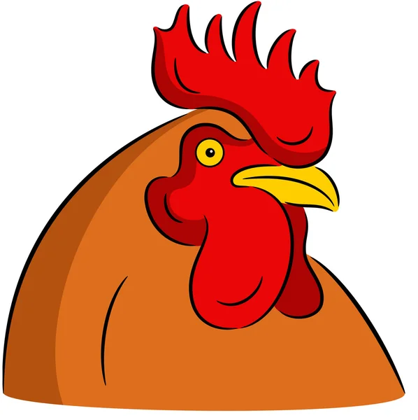 Cock head — Stock Vector