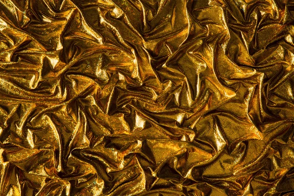 Fabric Golden Waves Background, Gold Cloth Sparkles Texture — Stock Photo, Image