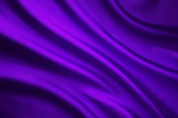 Silk Fabric Wave Background, Abstract Purple Satin Cloth Texture — Stock Photo, Image