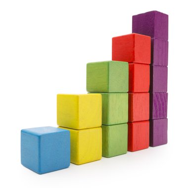 Oyuncaklar blok sınır arka plan, çocuk oyun renk ahşap tuğla