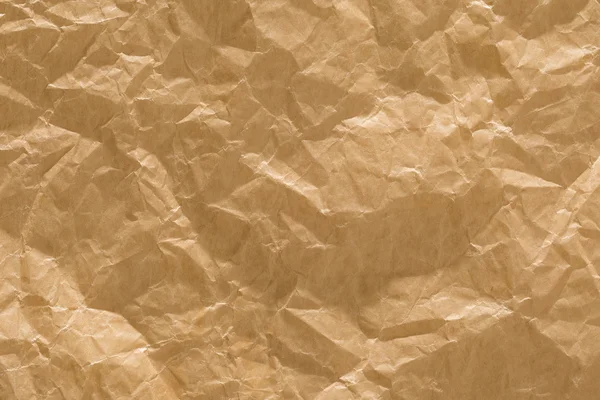 Ruw papier achtergrond oud bruin gevouwen gerimpeld textuur — Stockfoto