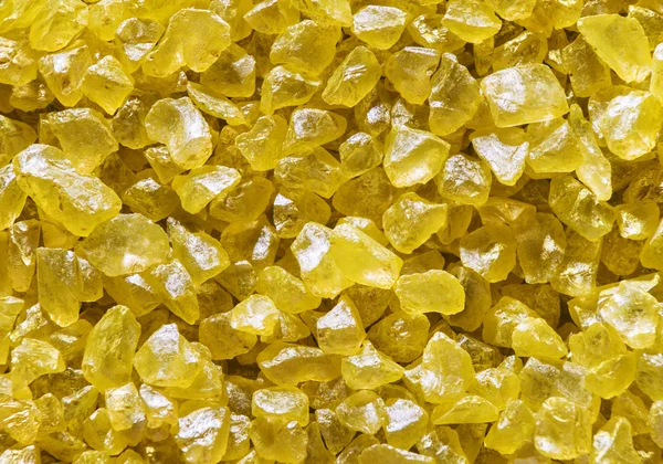 Salt Crystals Background, Yellow Crystallized Salts Stone Crystal — Stock Photo, Image