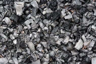 Closeup yanmış odun