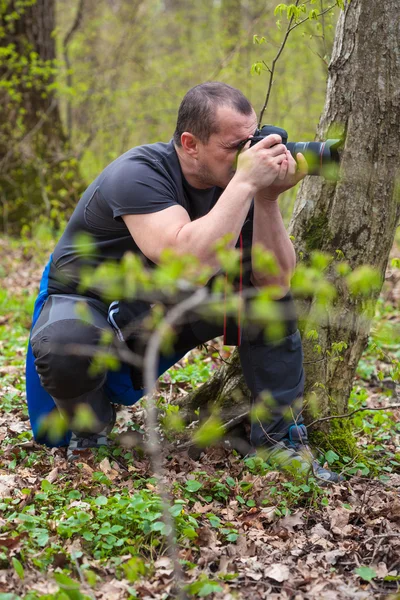 Profesionální charakter fotograf — Stock fotografie