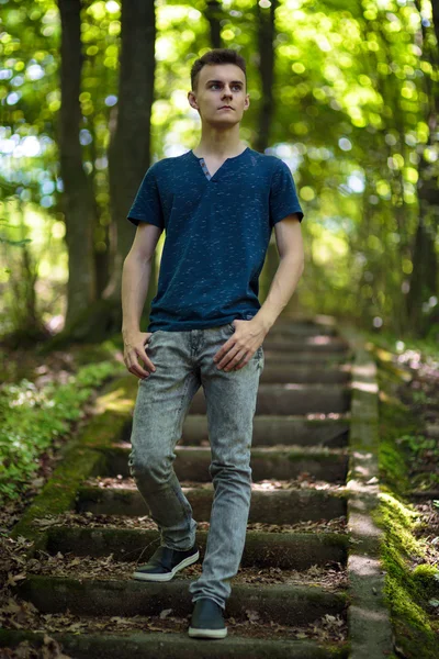 Teenage boy posing — Stock Photo, Image