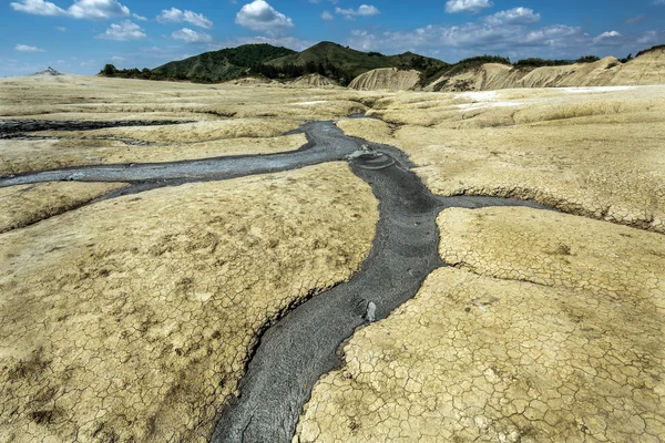 Active muddy volcanoes — Stock Photo, Image