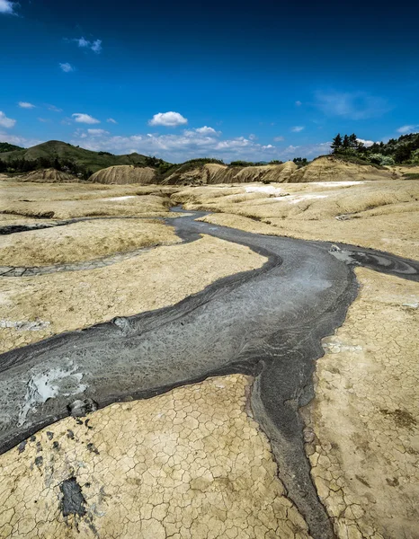 Aktive Schlammvulkane — Stockfoto