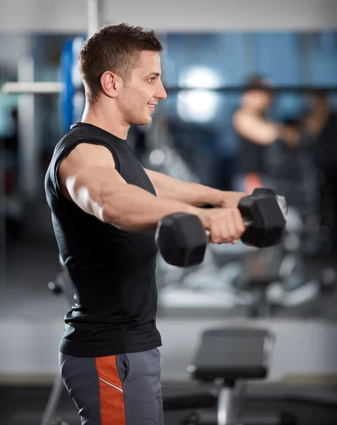 Hombre haciendo ejercicio de hombro —  Fotos de Stock