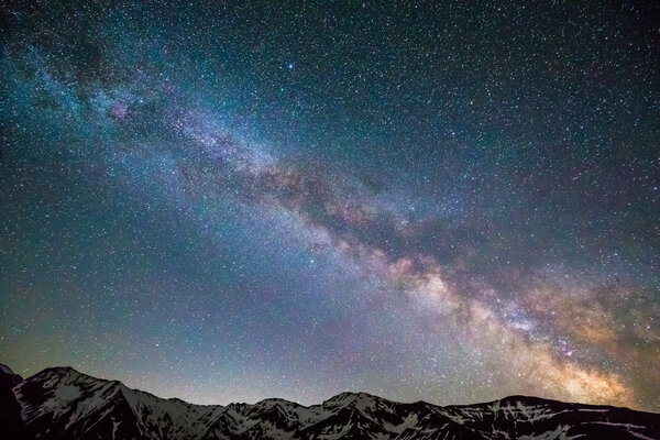 Milky Way over the mountains