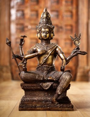 statuette of the god Shiva clipart