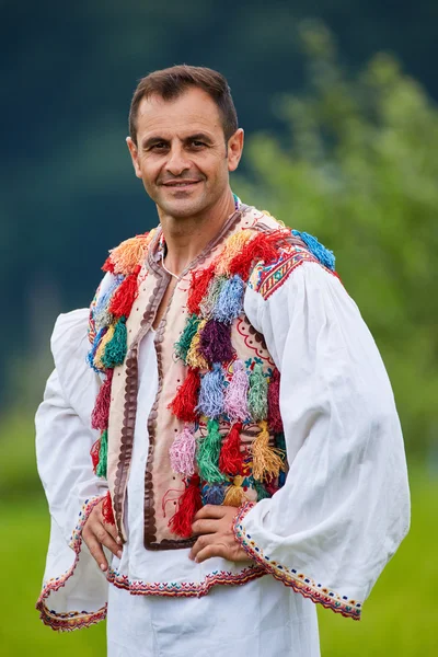 Boer gekleed in klederdracht — Stockfoto