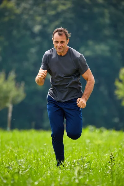 Marathonläufer-Training — Stockfoto