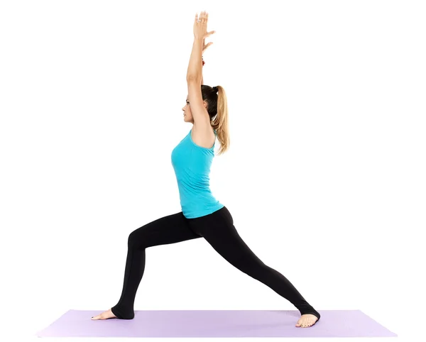 Yoga teacher practicing yoga — Stock Photo, Image